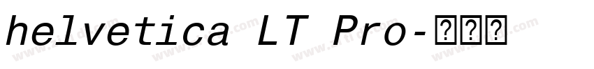 helvetica LT Pro字体转换